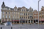 The square across from the Leuven train station where we at a very late dinner after returning from Ghent.