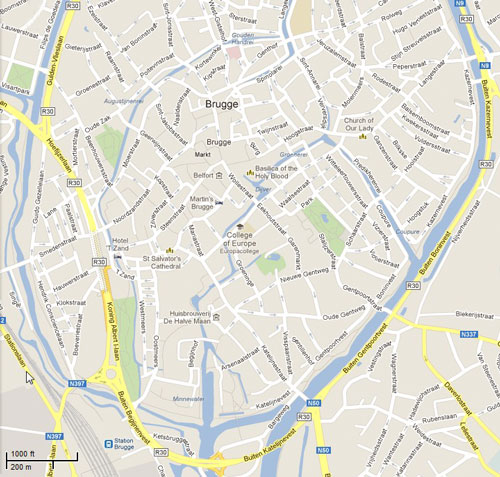 Map of the Belgium showing
				its three major federal regions.