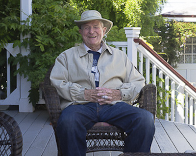 Dave at Cambria at Margy's 85th birthday celebration, 2009.