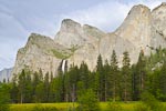 Bridalveil Fall and Hanging Glacial Valley