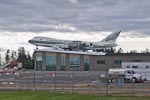 Adjacent to the museum is the Evergreen aircraft-themed water park, under construction in September 2010 when this photo was taken. &nbsp;And, yes, that is a 747 sitting on top.